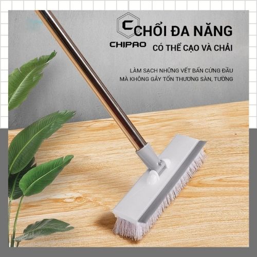 Chổi Lau Sàn Thông Minh Lau Sàn Gạt Nước Hai Đầu Tiện Lợi Dễ Điều Chỉnh Chiều Dài Tiện Lợi CHIPAO STORE