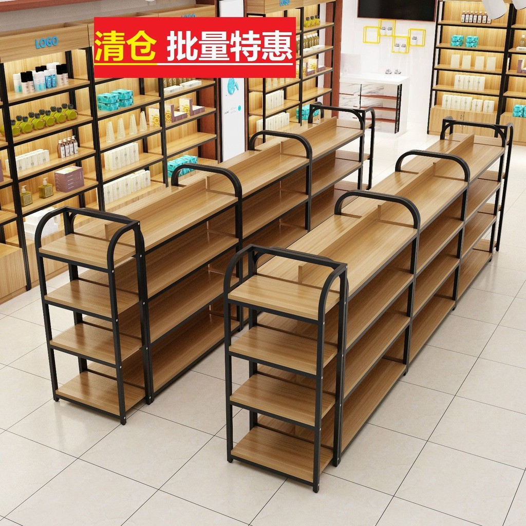 Kệ siêu thị văn phòng phẩm cửa hàng đồ ăn nhẹ tiện lợi trưng bày mỹ đứng miễn phí kết hợp tủ hai mặt Nakajima