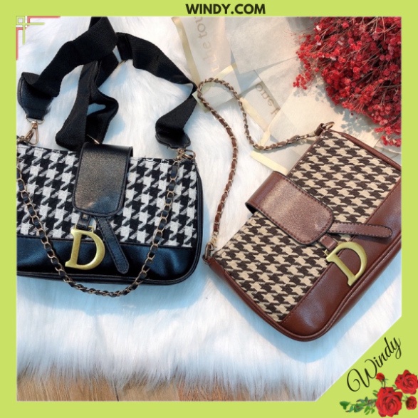 Túi Xách Nữ Đeo Chéo Kẹp Nách Chữ D Chất Liệu Da Thổ Cẩm Thời Trang Hót 2022 Windy.com