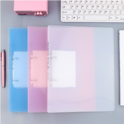 Bìa A4 bìa tài liệu bìa sổ còng nhựa cứng trong suốt 2 lỗ dùng cho văn phòng học sinh sinh viên- MyNa Mart