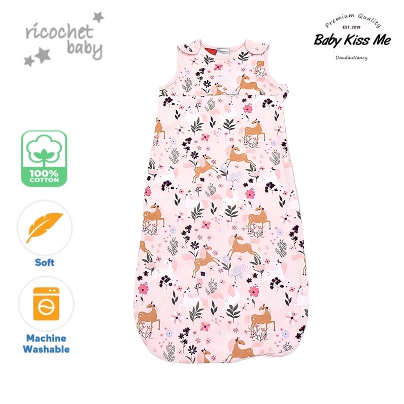 Túi Ngủ Cao Cấp Thương Hiệu Ricochet Baby - Side Zip Sleep Bag