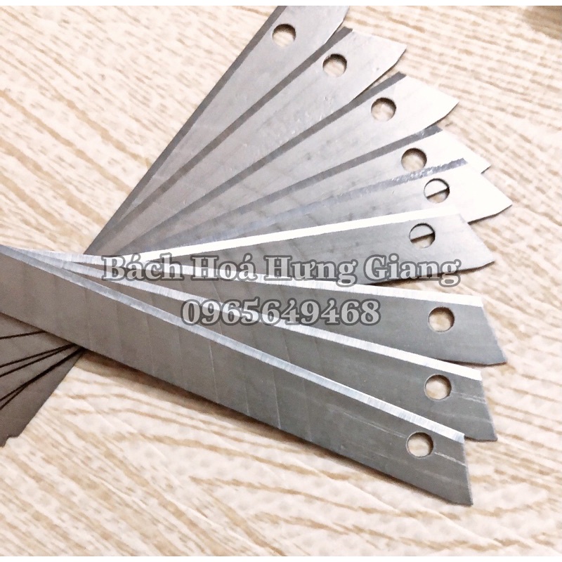 Hộp 10 Lưỡi Dao Rọc Giấy Nhỏ SDI 9mm Hàng Việt Nam