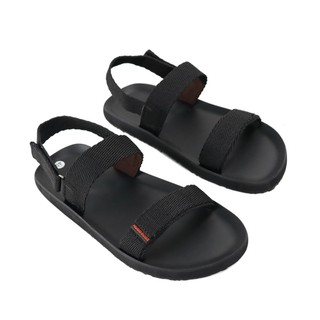 Sandal nam GIAVY- Xăng đan quai dù đế cao su, tiện lợi đễ mang ST L474 màu đen
