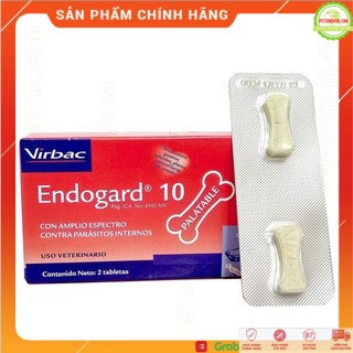 Viên nhai trừ giun chó Virbac (Pháp) Endogard