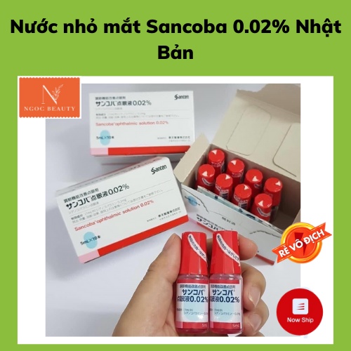 Dung dịch nhỏ mắt Sancoba, hỗ trợ người cận thị, điều tiết chứng mỏi mắt, rối loạn điều tiết.