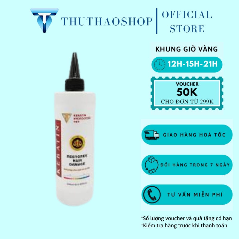 Hấp Siêu Phục Hồi Tóc Keratin TNT 380ML