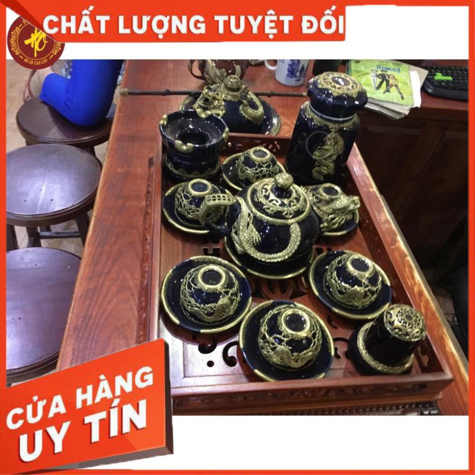 [ HÀNG NHẬP KHẨU CAO CẤP ] Bộ ấm chén Lưỡng Long - UY TÍN CHẤT LƯỢNG