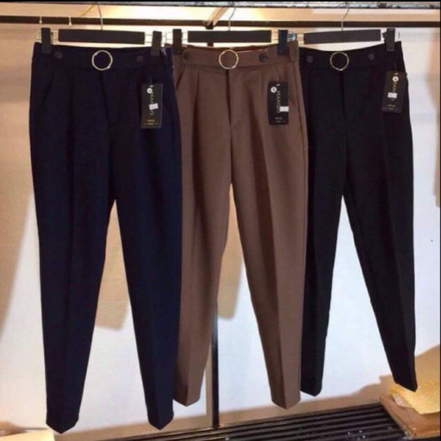 Quần baggy vải cho nữ