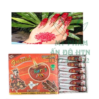 Mực vẽ henna ẤN ĐỘ - Bút vẽ henna mehedi (tặng kèm hình vẽ)