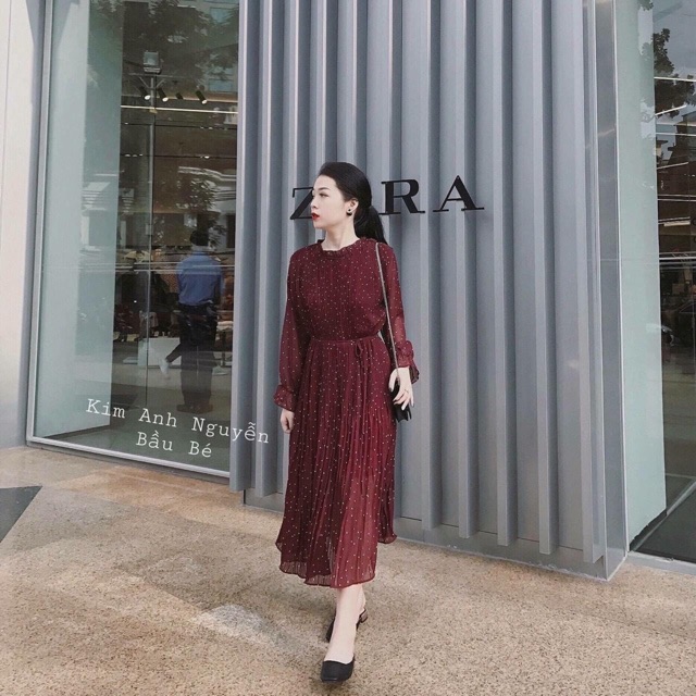 ✅👗 Váy Vintage Voan Xếp Ly Dài Tay Bồng 2 Lớp Kèm Dây Thắt Eo full màu Quảng Châu Cao Cấp💋💋 | WebRaoVat - webraovat.net.vn