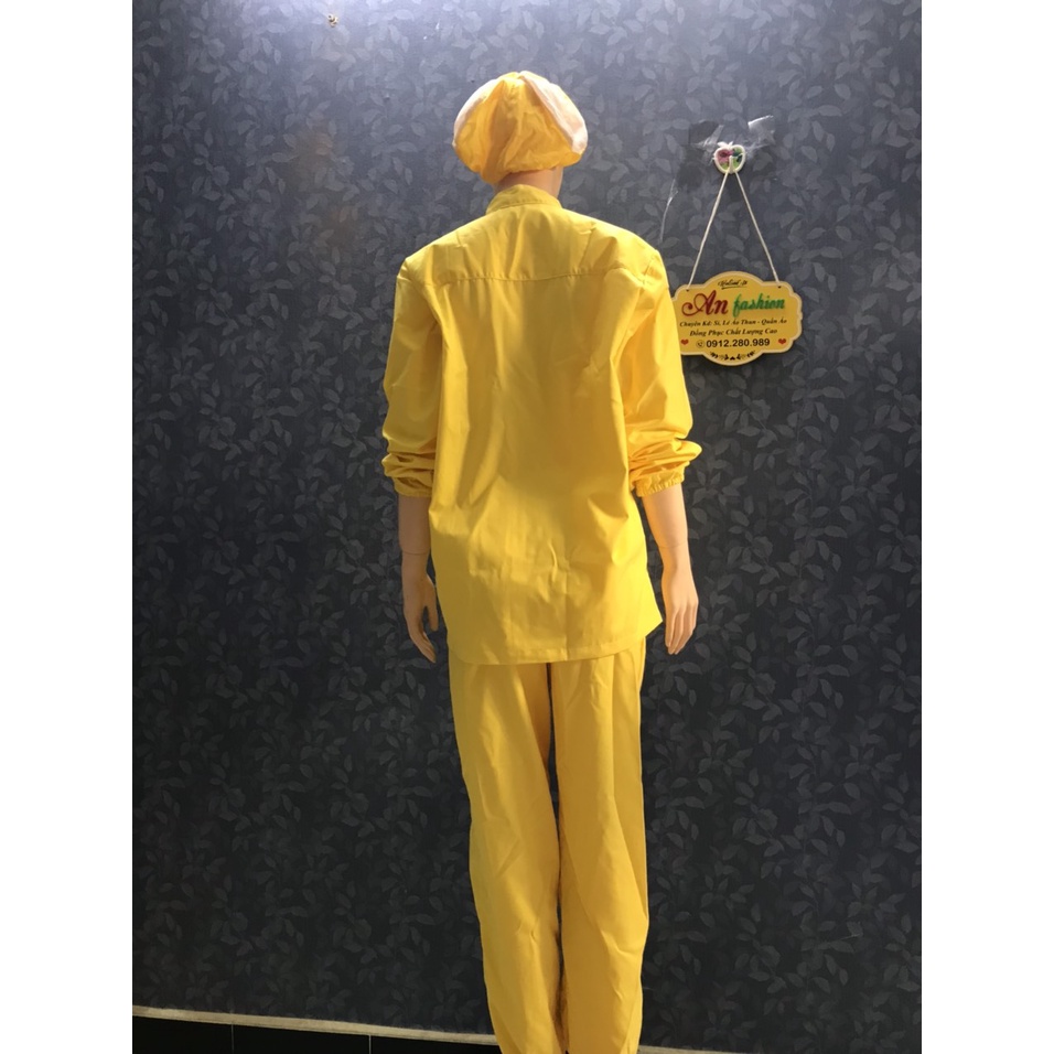 Nón Lưới trùm tóc công nhân thủy sản, thực phẩm - Mũ trùm tóc y tế, bảo hộ màu Vàng