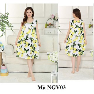 Váy, đầm ngủ mặc nhà cho người trung niên, người lớn tuổi NGV03