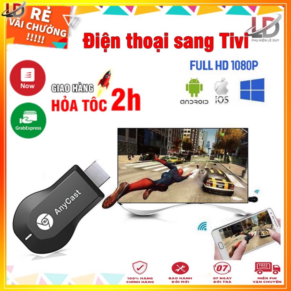 HDMI Không dây Anycast M9 Plus và M4 plus,M2 plus kết nối điện thoại qua TV