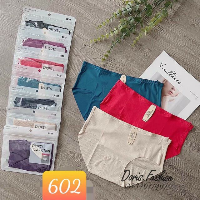 (TÚI ZIP KHÁNG KHUẨN) QUẦN LÓT NỮ SU CÓ LỖ THÔNG HƠI MÁT LẠNH