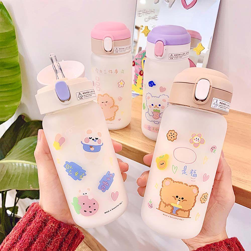 Bình Đựng Nước Ép / Sữa / Dâu Tây 480ml Chống Rò Rỉ Tiện Dụng