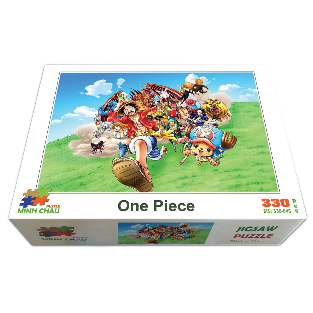 Bộ tranh xếp hình jigsaw puzzle cao cấp 330 mảnh ghép của liên kết mua– One Piece (30x44cm)