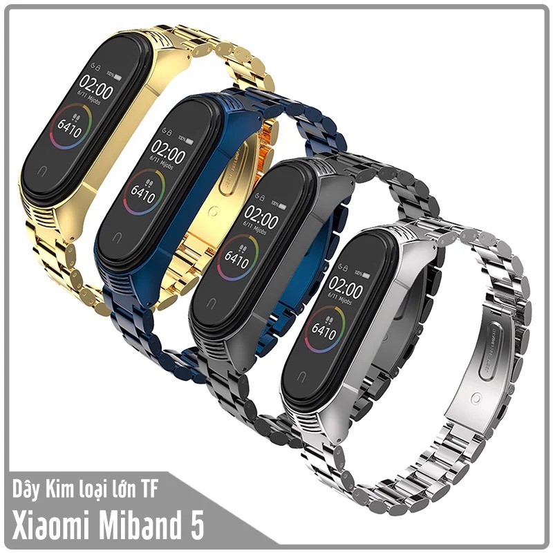 Dây thay thế cho Xiaomi Miband 5 Mijobs kim loại bản lớn TF