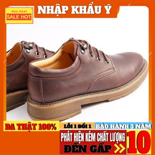 [DA THẬT 100%] Giày nam/Giày da bò sáp phong cách Châu Âu RBMLS 002