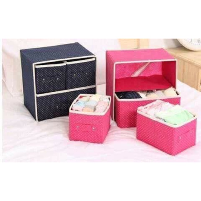 Hộp đựng đồ lót 3 ngăn(giao màu ngẫu nhiên)
