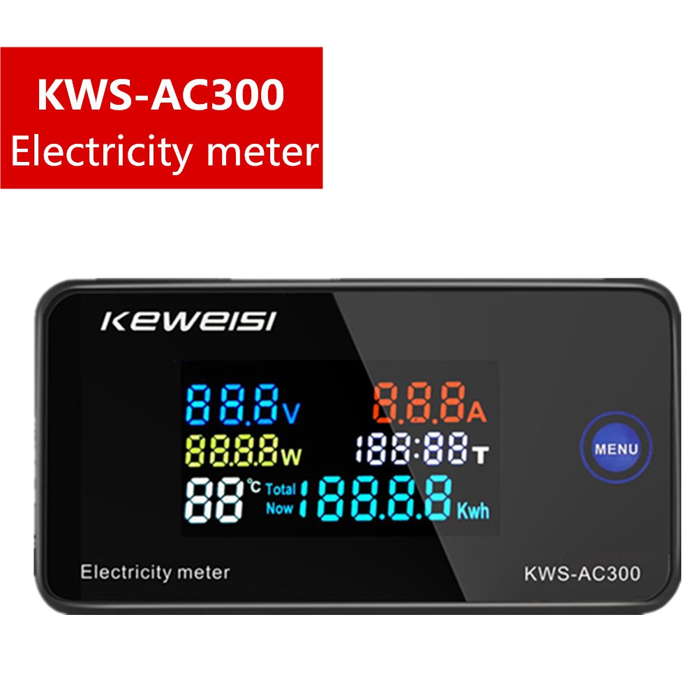 Đồng hồ đo điện áp kỹ thuật số KWS-AC300 AC 50-300V Đồng hồ năng lượng điện LED AC Wattmeter Đồng hồ đo điện có chức năng đặt lại 0-100A KWS-AC300 Vôn kế Ampe kế KWS Nguồn điện Đồng hồ đo năng lượng AC 50-300V LED AC Watt kế Đồng hồ đo điện có chức năng R