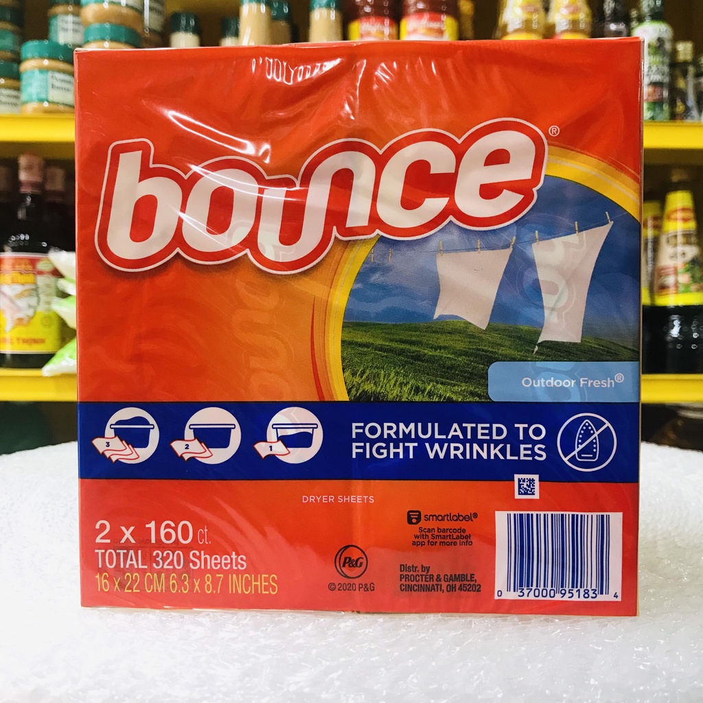 GIẤY THƠM BOUNCE 4in1 - Hàng Mỹ - Siêu Thơm Quần Áo Tủ Đồ