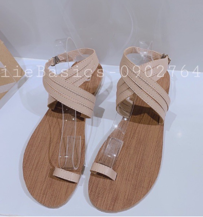 Giày Sandal nữ đế bệt chiến binh xỏ ngón dây mảnh quai chéo hot mùa hè 2021 đi biển đi chơi đi học-CAM KẾT HÀNG CHUẨN