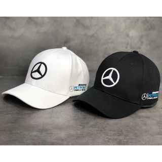 Nón Mercedes Đen Compact Cotton Cao Cấp