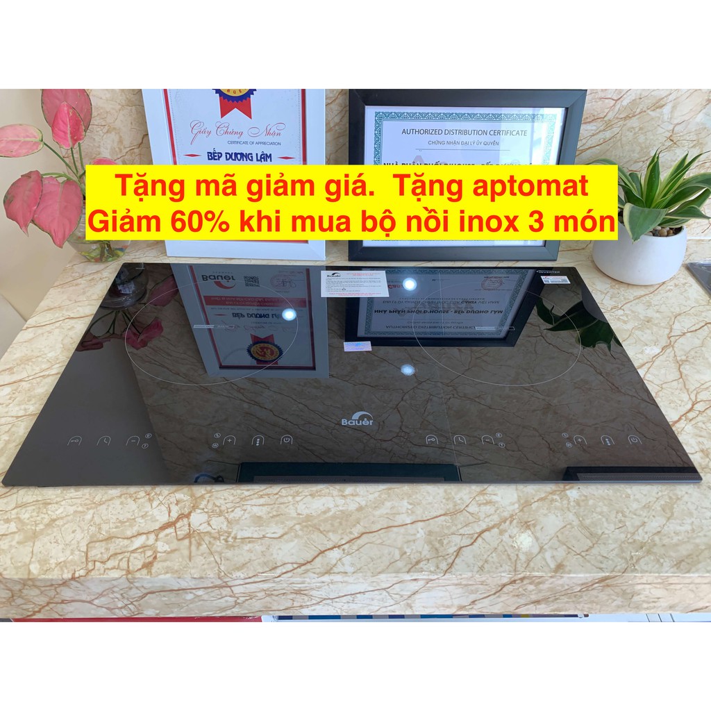 Bếp Từ Đôi Bauer BE 326SS ✅ -Bếp từ inverter chính hãng, Bảo hành 3 năm