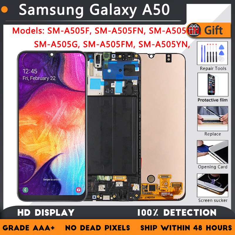 Màn Hình LCD Cho Samsung Galaxy A50 A505 SM-A505FN / DS A505F / DS Bộ Số Hóa Màn Hình Cảm Ứng Cho Sa