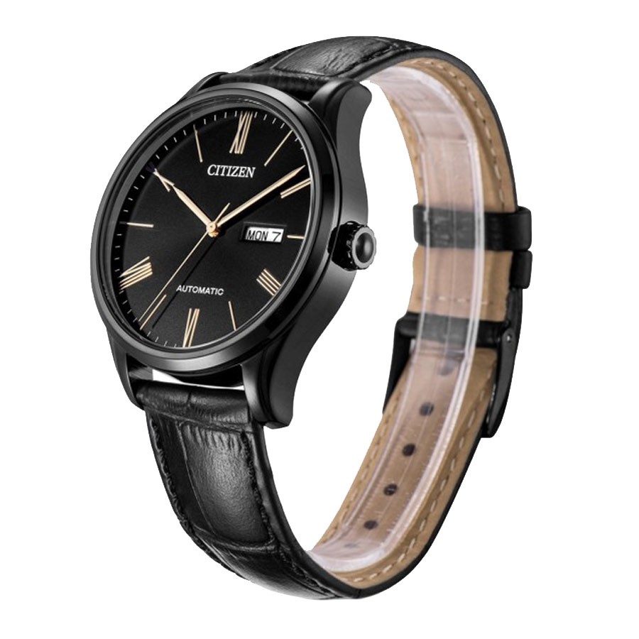 Đồng Hồ Nam Citizen Dây Da NH8365-19F - Mặt Đen