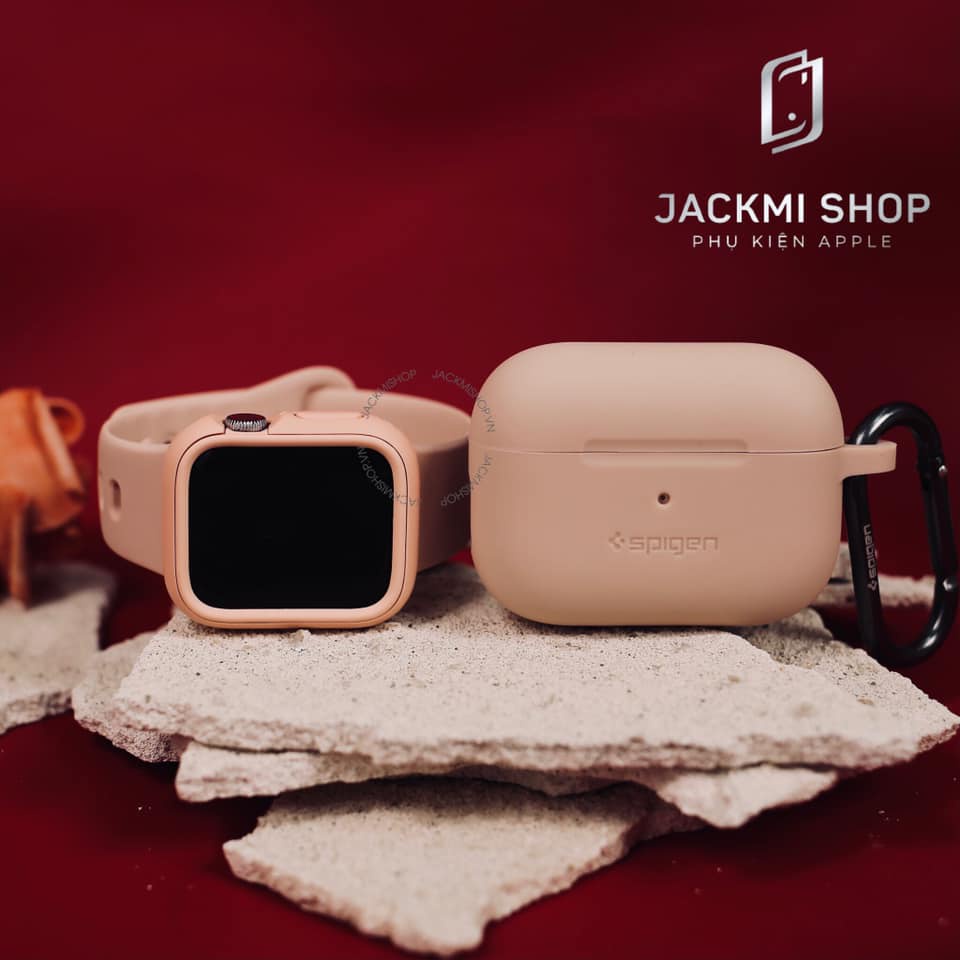 [COMBO 3 MÓN CHÍNH HÃNG] DÂY SILICON SPIGEN CHO APPLE WACTH + CASE AIRPODS SPIGEN + ỐP VIỀN RHINOSHIELD CHO APPLE WATCH