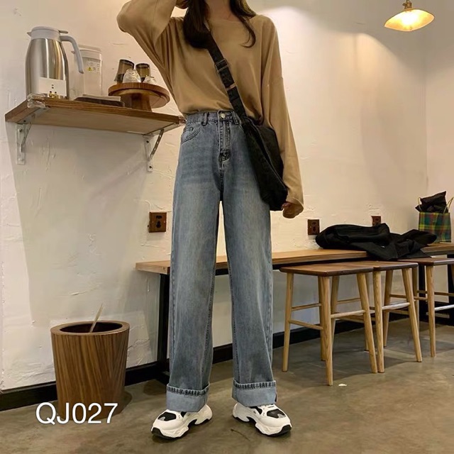 QJ027 - QUẦN JEAN PAGGY NỮ ỐNG RỘNG | BigBuy360 - bigbuy360.vn
