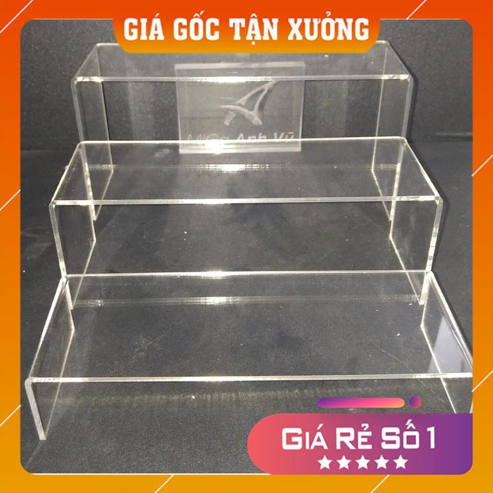 [Giá Gốc Tận Xưởng] Bộ 3 kệ chữ U trưng bày mica trong