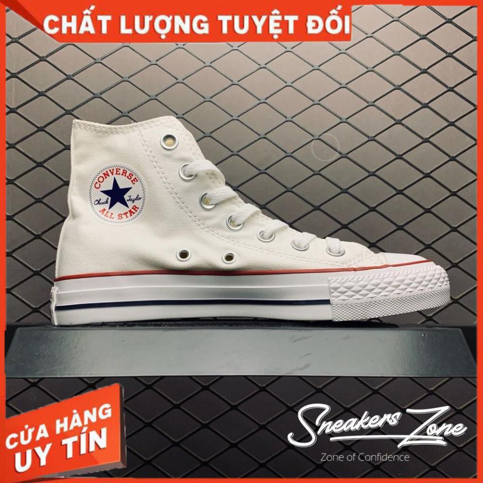 (FREESHIP+HỘP+QUÀ) Giày thể thao CV Chuck Taylor All Star Trắng kem cổ cao siêu đẹp cho nam và nữ ʹ