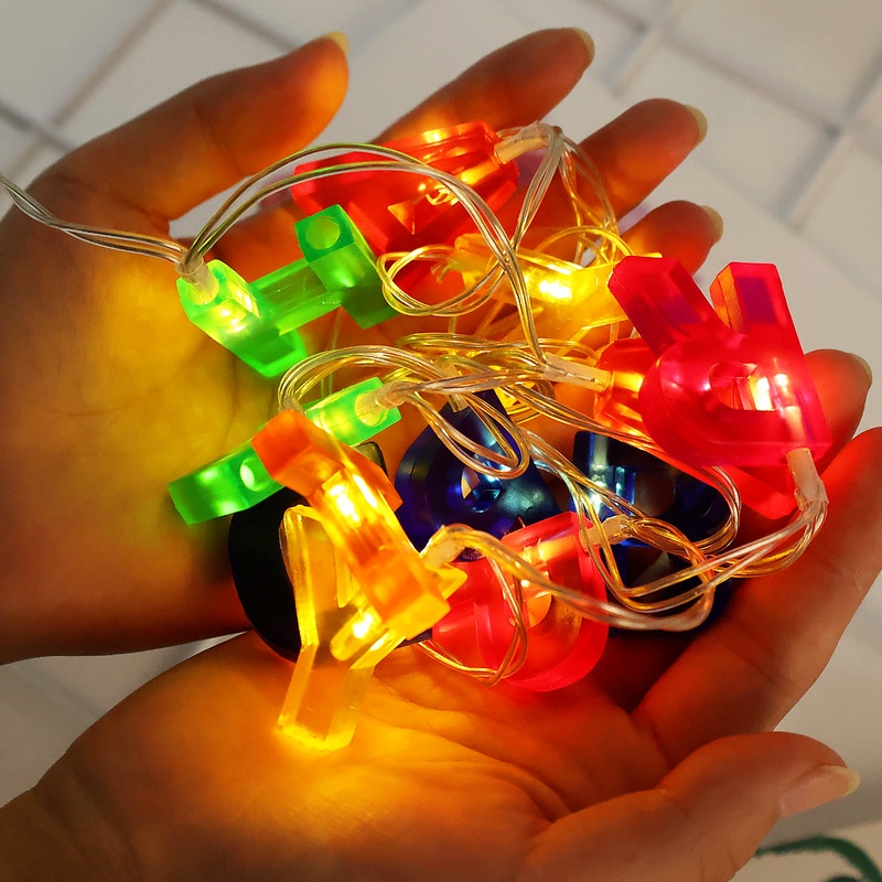 Dây đèn LED 1.3m nhiều màu sắc độc đáo dùng trang trí sinh nhật