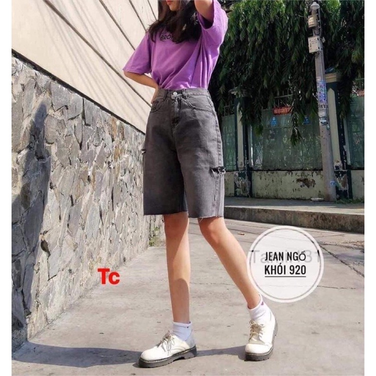 Quần sooc bò khói TC6