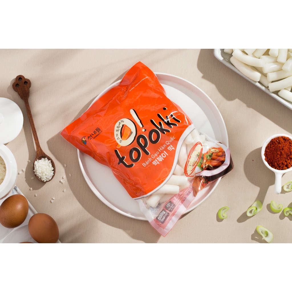 Tokbokki Truyền Thống 500gram Không Kèm Sốt