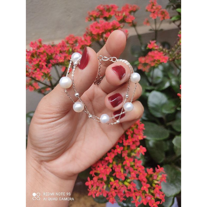 lắc tay trai thật bạc ta