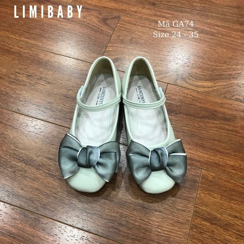 Giày búp bê có quai thời trang LIMIBABY chất liệu da cao cấp Hàn Quốc cho bé gái 2, 3, 4, 5, 6, 7, 8, 9, 10 tuổi GA74