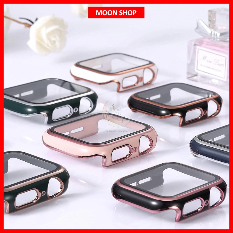⌚️ Case bảo vệ đồng hồ mặt cường lực Apple Watch Series 7 | SE | 6/5/4/3/2/1(bảo vệ full màn viền tối đa)