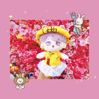 Sat áo dài mấn  cho doll 15 và 20 cm