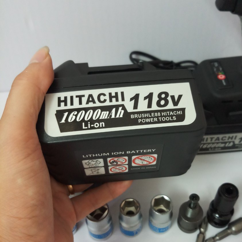 [Siêu hot] Siết Bulong Hitachi đầu đỏ 118v 3 chức năng