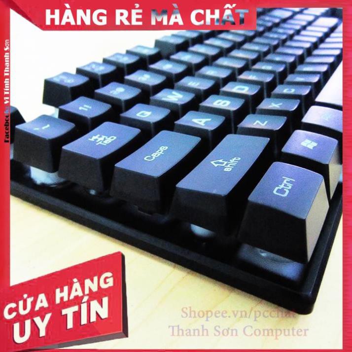 Bàn phím game giả cơ R8 1822 có đèn led 7 màu + Tặng Lót Chuột Logitech - Linh Kiện Phụ Kiện PC Laptop Thanh Sơn