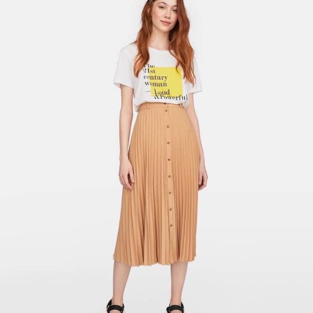 Chân váy xếp ly hàng Canbodia