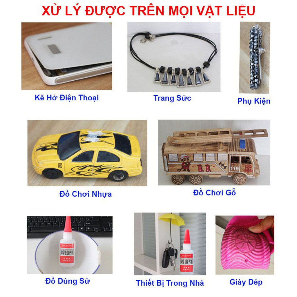 Keo Dán SIÊU DÍNH Đa Năng Cho Mọi Chất Liệu - Gỗ, Gốm Sứ, Nhựa, Kim Loại An Toàn Tiện Lợi ACCESS-SHOP