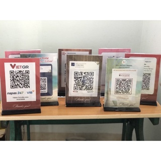 MÃ QR CODE ĐỂ BÀN khổ A5 15x21cm
