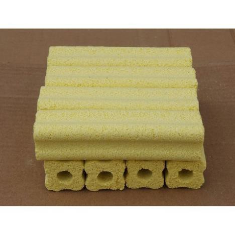 Thanh sứ hoa mai vàng loại nhỏ cho hồ cá 9,3x3cm