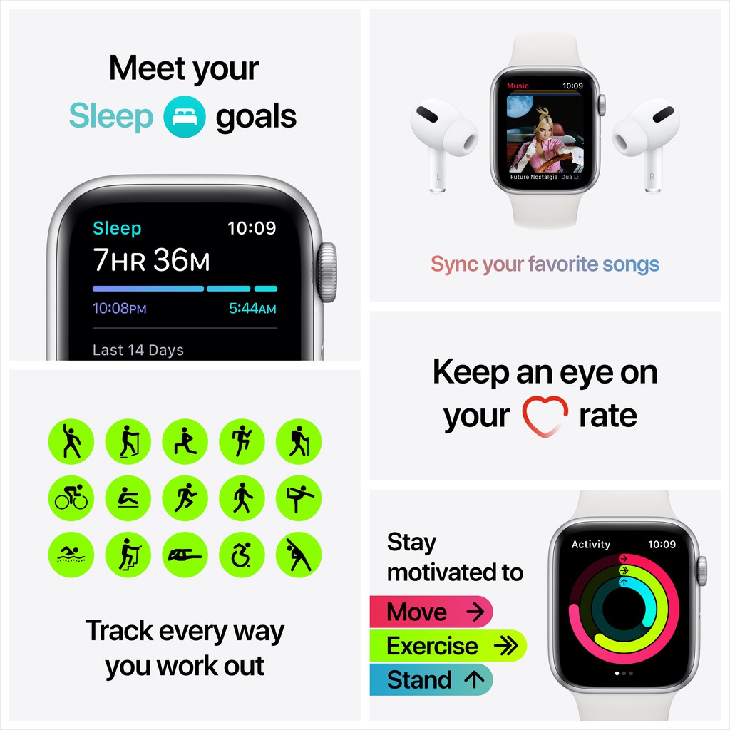 Apple Watch SE 44mm GPS Sport Band