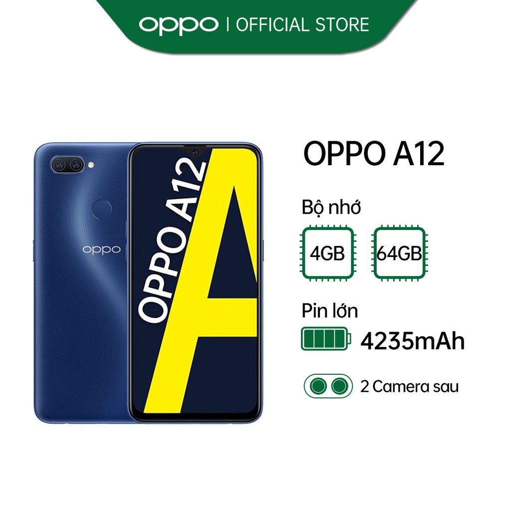 Điện Thoại OPPO A12 (4GB/64GB) - Hàng Chính