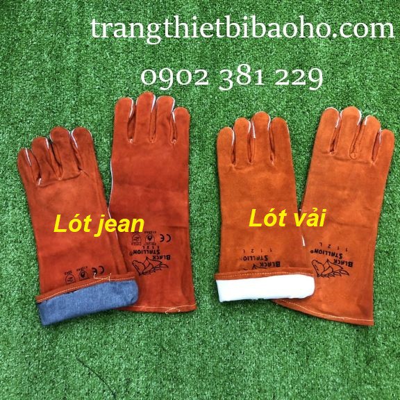 Găng Tay Da Hàn Black Stallion 112L Con Ngựa (Orange) - 40cm